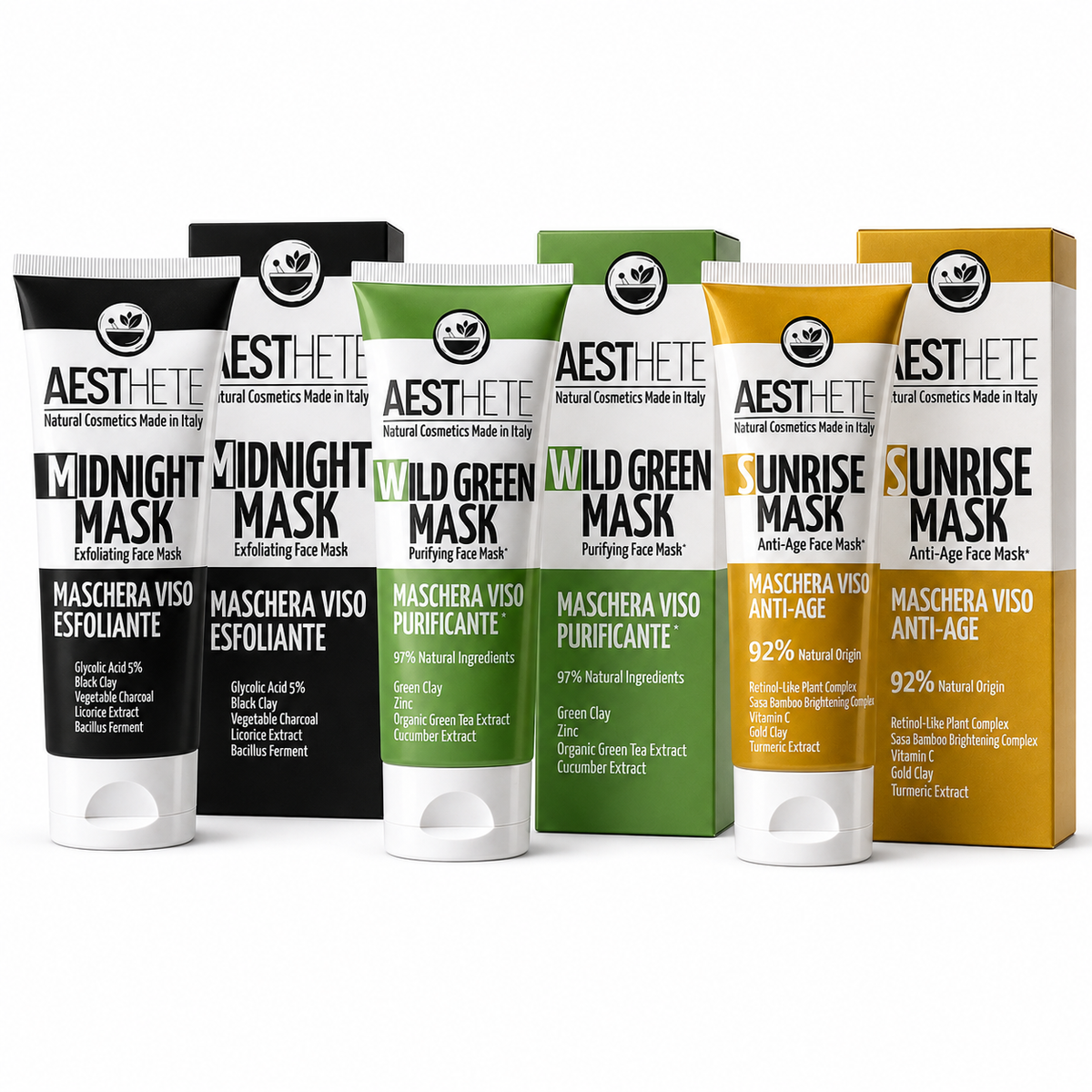 Trio Maschere Viso Naturali