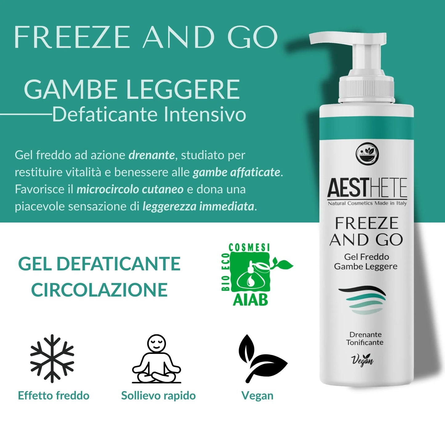 Gel Tonificante Crioterapico Aesthete