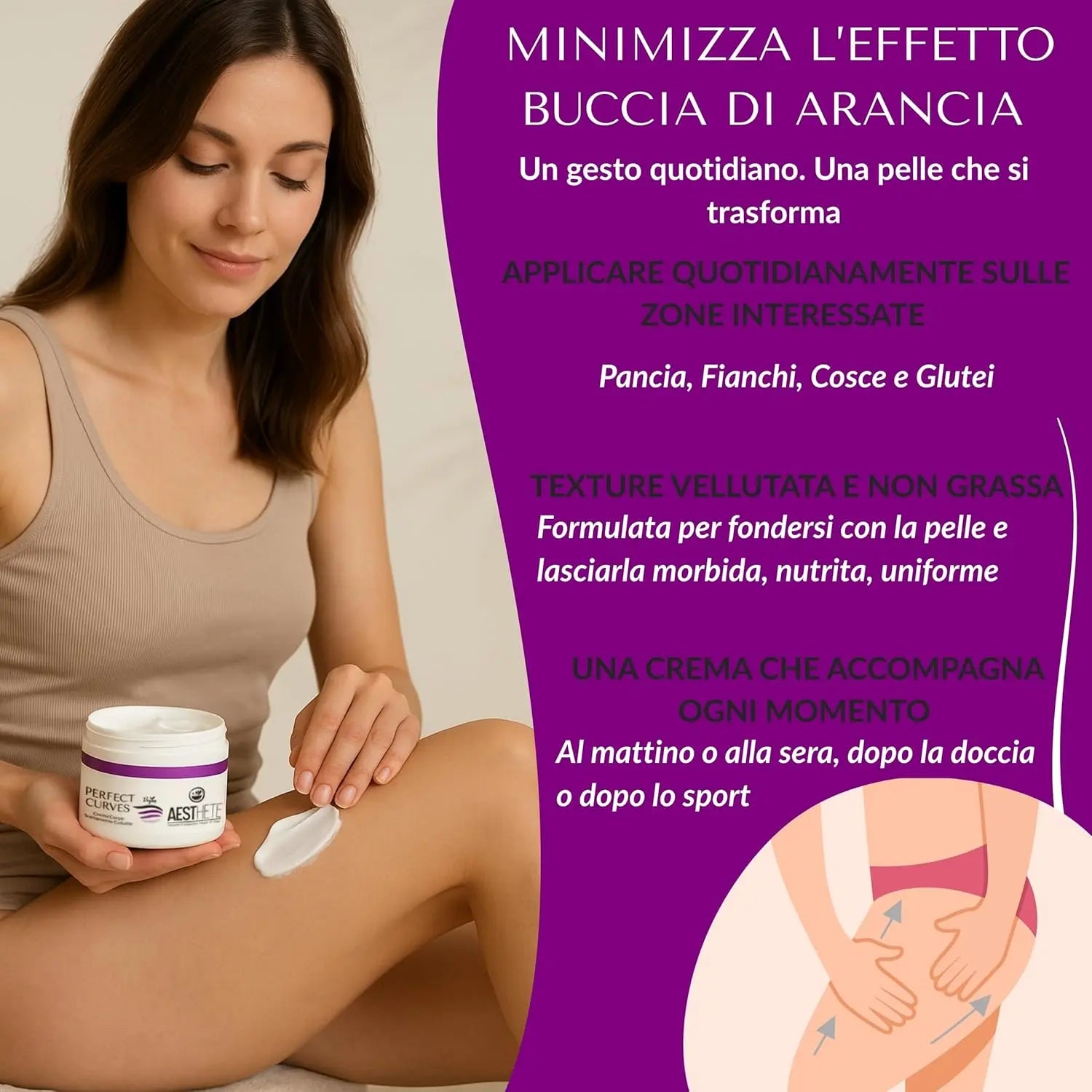 Perfect Curves – Crema Anticellulite Forte Naturale Certificata Bio Aesthete
