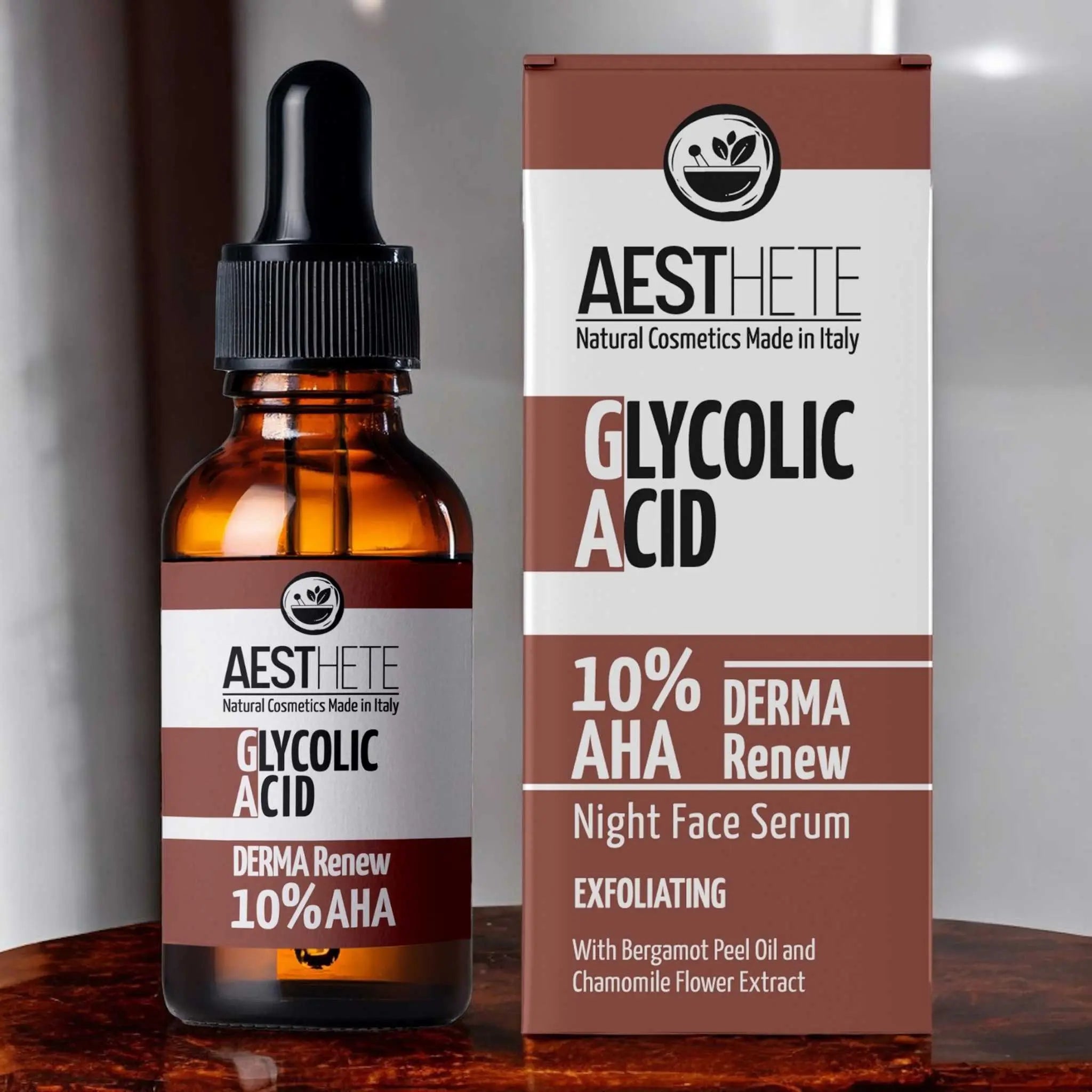 Siero Viso con Acido Glicolico 10% - Derma Renew Aesthete
