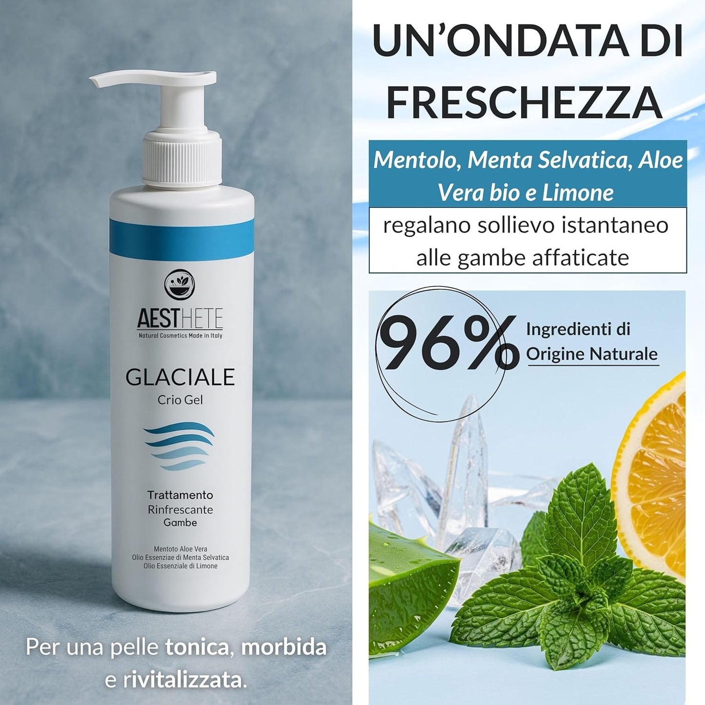 Crema Gambe Effetto Freddo Glaciale – Crio Gel