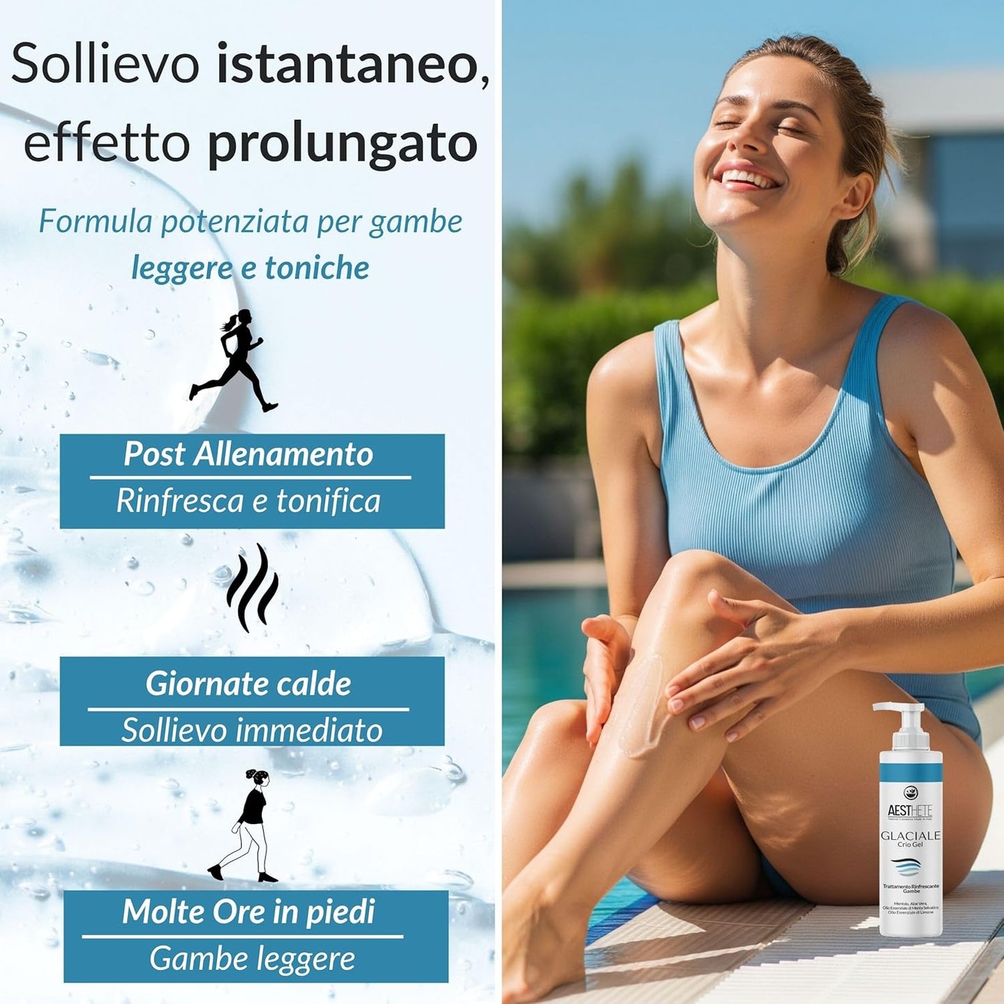 Crema Gambe Effetto Freddo Glaciale – Crio Gel