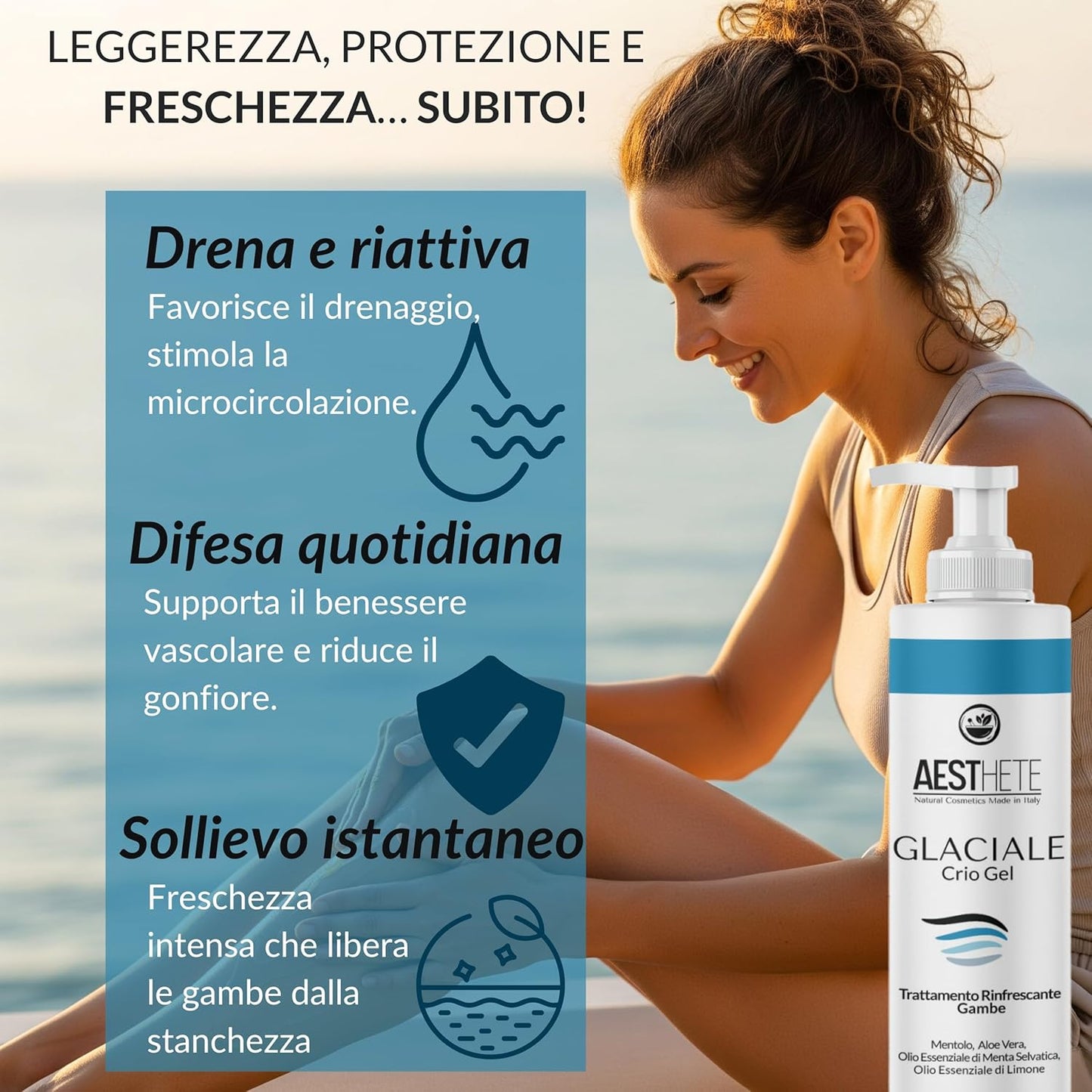Crema Gambe Effetto Freddo Glaciale – Crio Gel