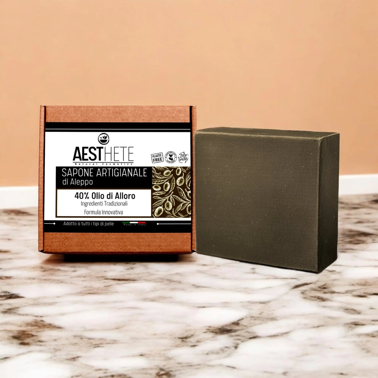 sapone di Aleppo dermatite 40% Olio di Alloro Aesthete