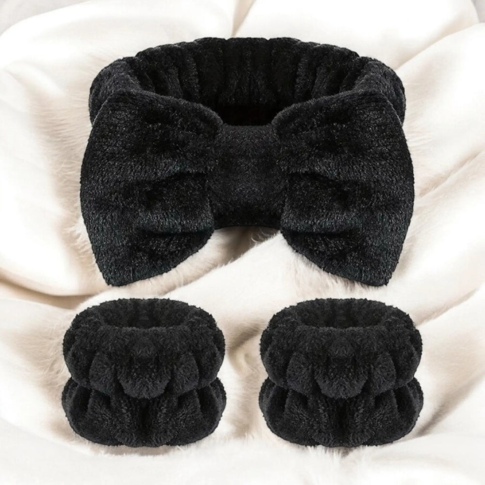 fascia per capelli con polsini