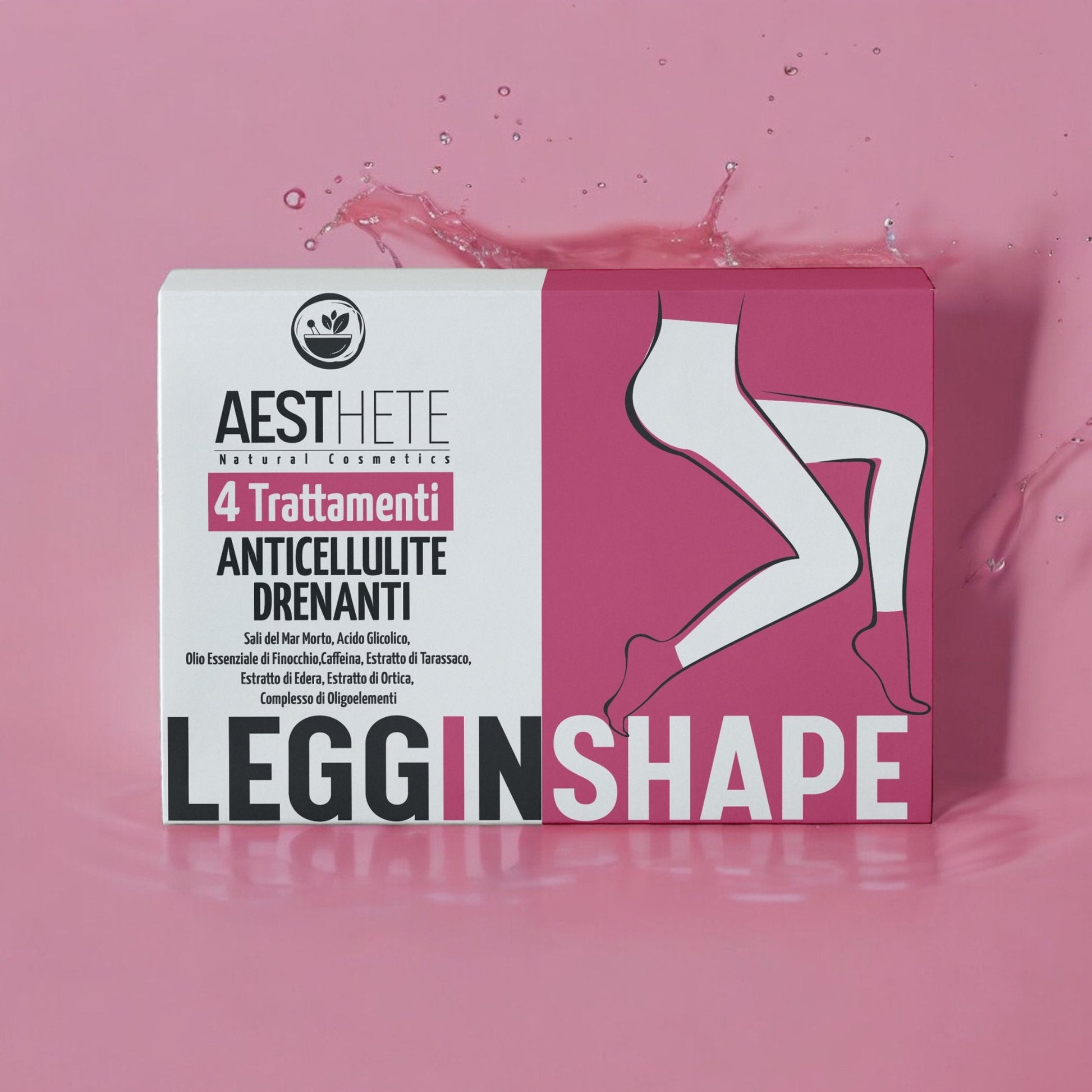 LEGGINSHAPE Set Di 4 Trattamenti Collant Drenanti Anticellulite Aesthete