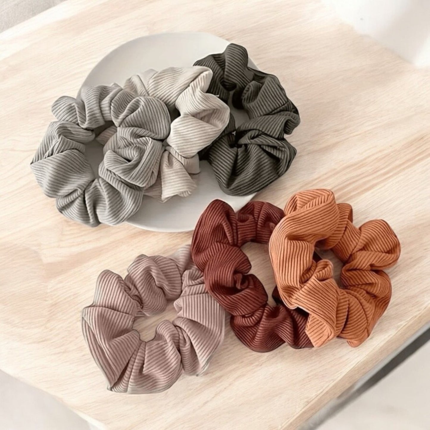 Scrunchies per Capelli in Corduroy Morbido Aesthete