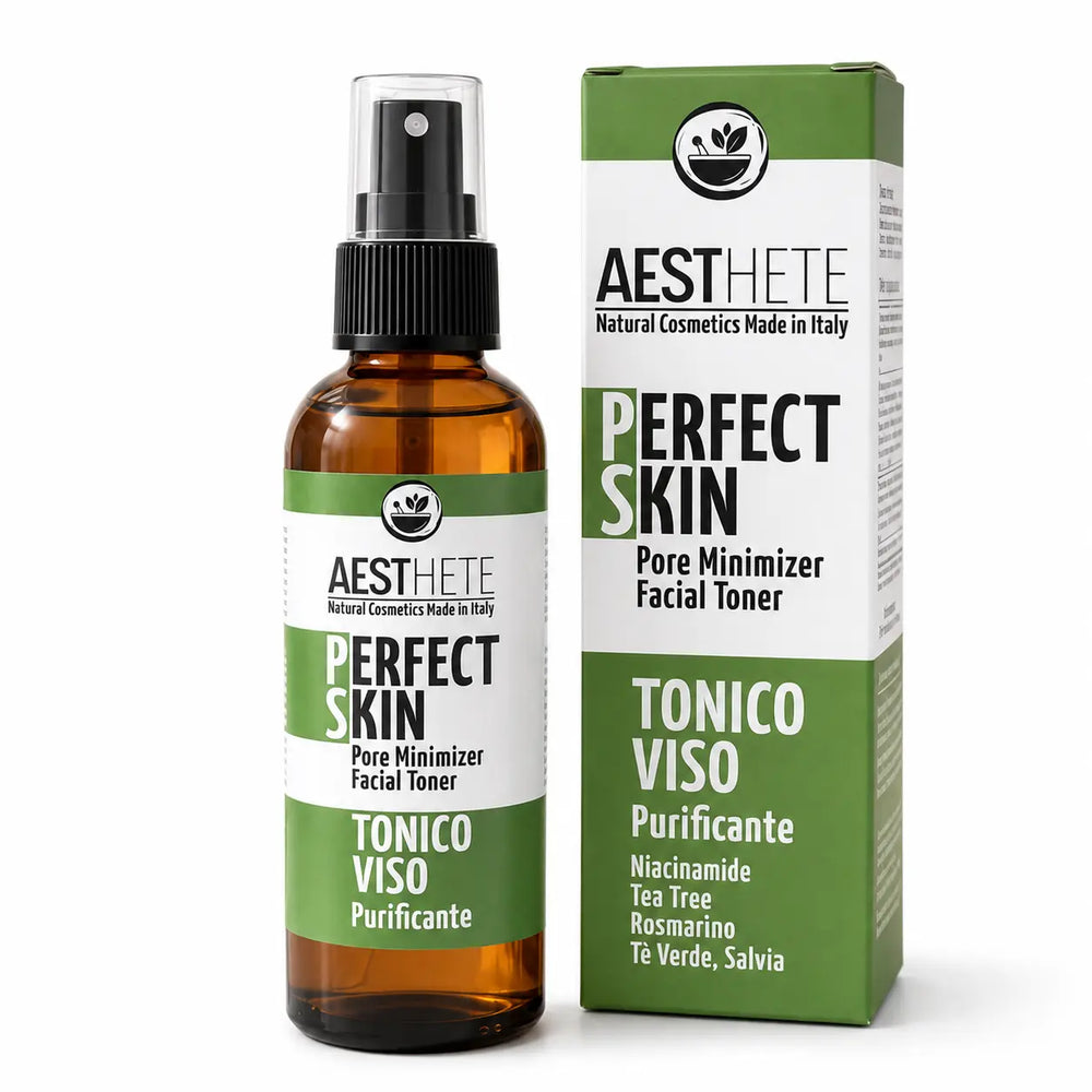 Tonico Viso Con Niacinamide per Pelle Impura ed Acneica al Te Verde e Tea Tree