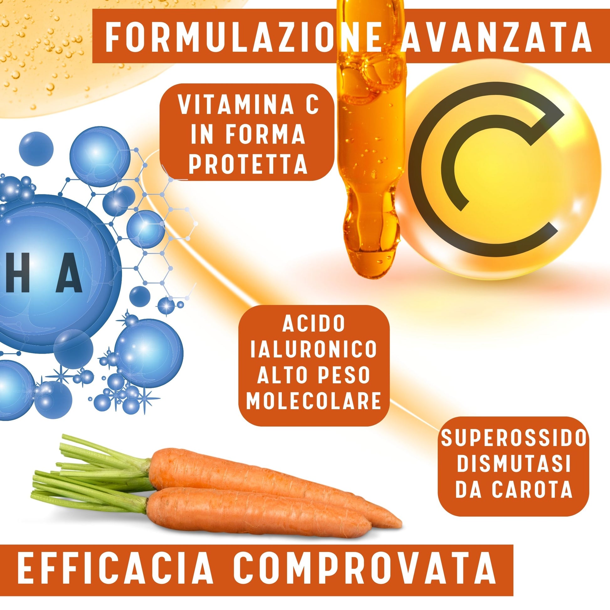 Siero Viso Vitamina C in Forma Protetta Aesthete